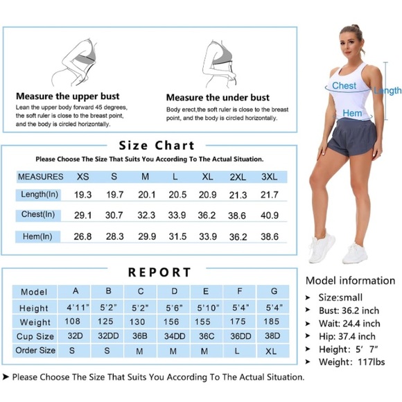 NWT THE GYM PEOPLE Racerback Workout Tank - Picture 12 of 15